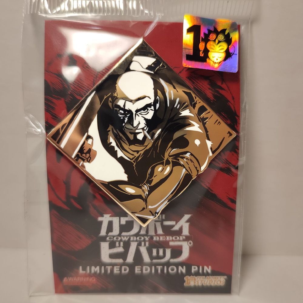 Cowboy Bebop Jet Black Limited Edition Enamel Pin Official Anime Collectible